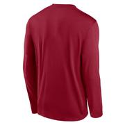 Alabama Nike Courtside Dri-Fit Practice Long Sleeve Tee